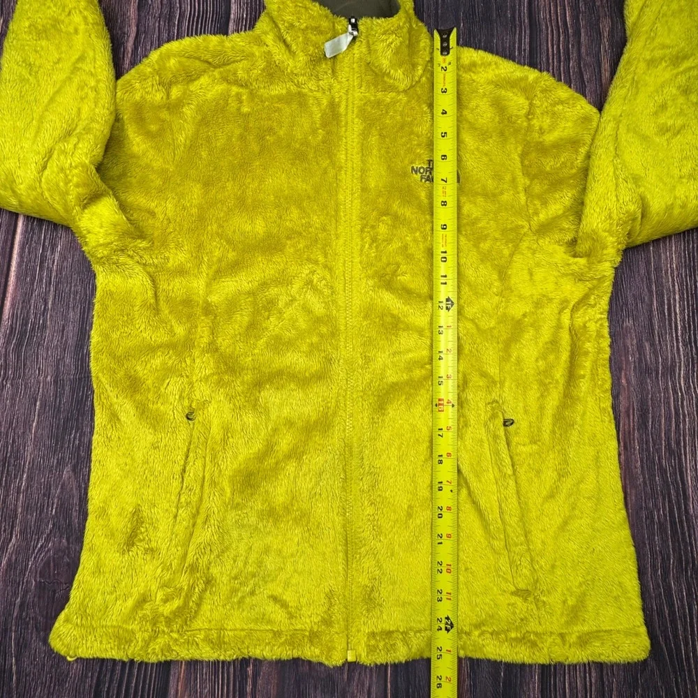 The North Face Osito Fleece Jacket Large Lime Green Fuzzy Full Zip Gorpcore